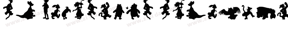 SL Christmas Silhouettes Normal字体转换